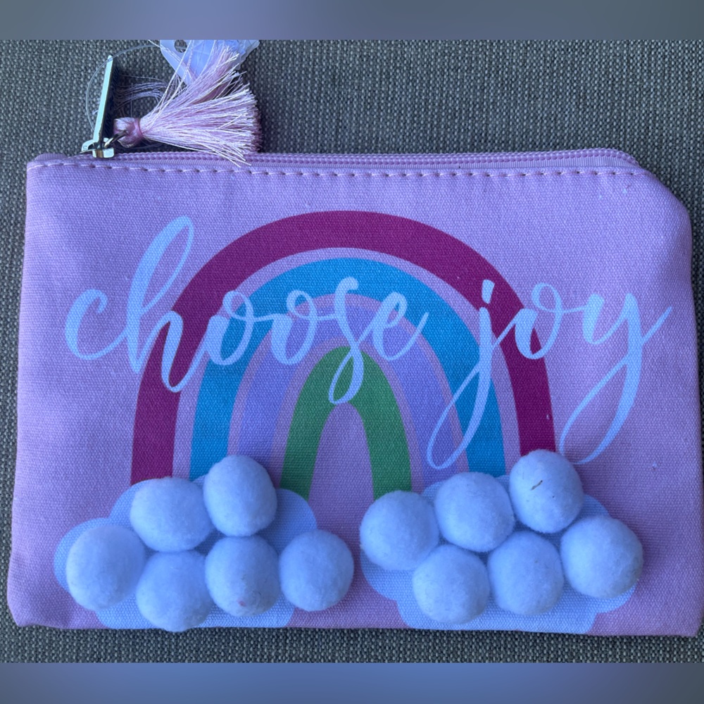 NWT Jane Marie Choose Joy Cosmetic bag/Pouch
